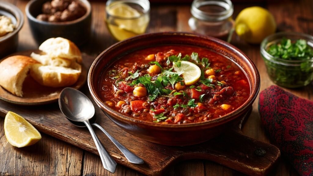 Moroccan dishes: Harira